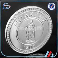 2016 custom made engraved logo unique silver coins
